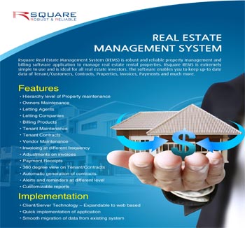 Rsquare Product - REMS(Real Estate management System)