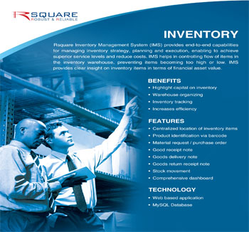 Rsquare Product - Inventry management System