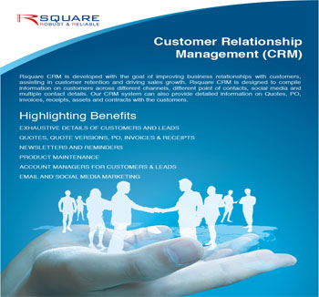 Rsquare Product - CRM(Customer Relationship management System)